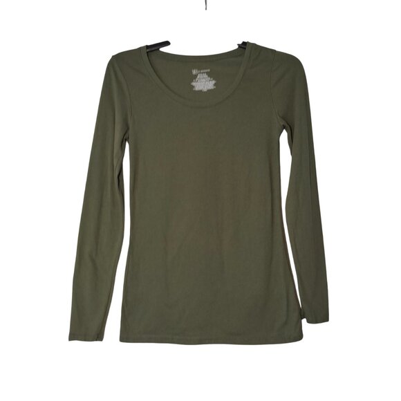 NO BOUNDARIES LONG SLEEVE TEE SHIRT Juniors Size S 3-5 Army Green - Picture 1 of 7